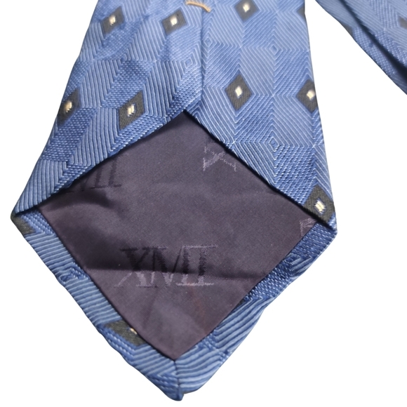 ✨ Vintage XMI Nordstrom Blue Diamond Tie - Picture 5 of 6